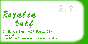 rozalia volf business card